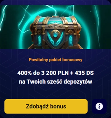 BlitzBet powitalny bonus: 400% do 3200 PLN + 450 DS