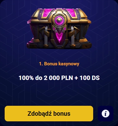 BlitzBet kasynowy bonus 100% do 2000 PLN i 100 DS