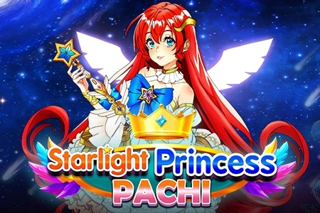 Grafika z gry Starlight Princess Pachi z postacią anime i gwiazdami